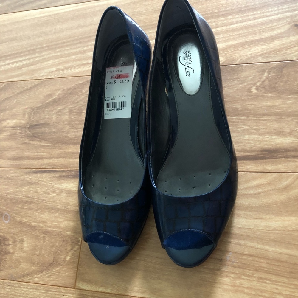 Patent tortoiseshell wedge